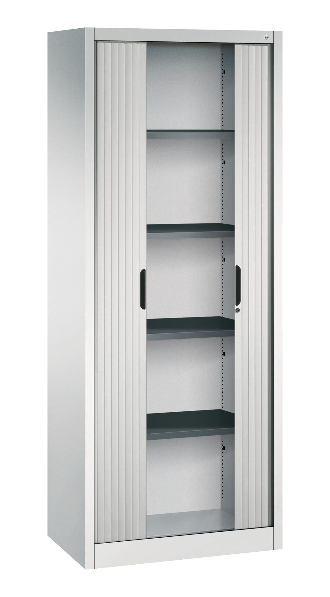 Rollladenschrank Omnispace 800 mm Innenansicht Lichtgrau