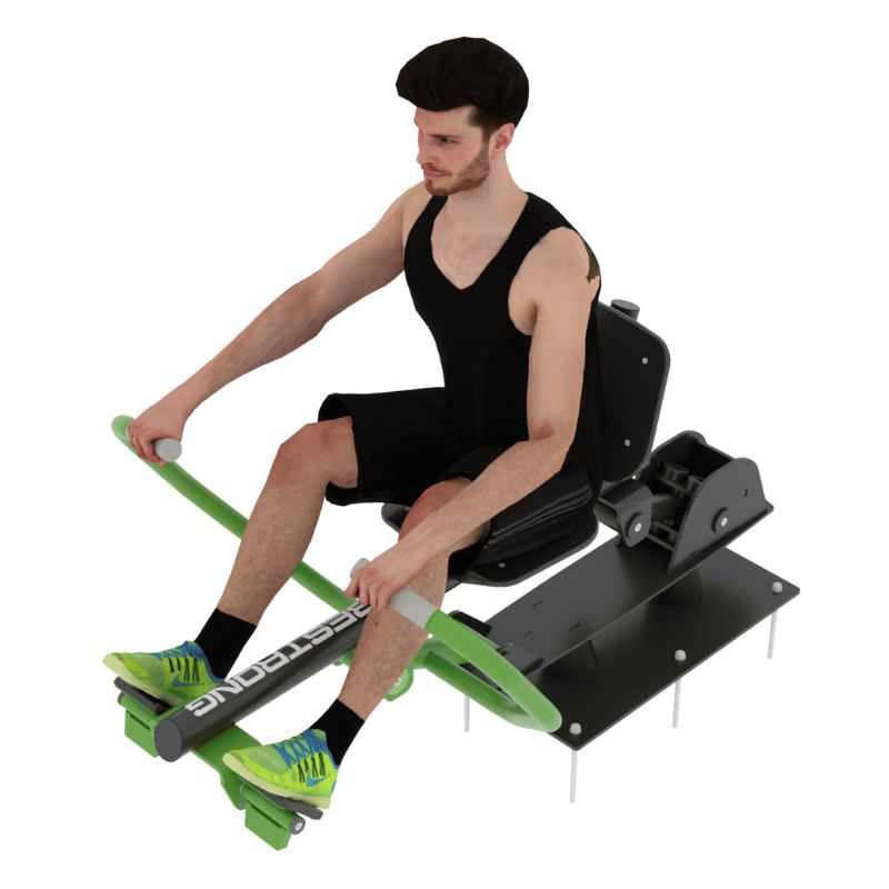 Rudergerät für das Training der Beinmuskelatur