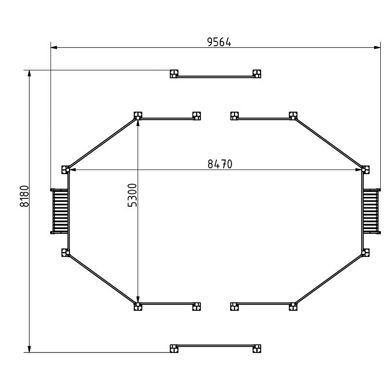 Zeichnung PANNA Ellipse aus Stahl
