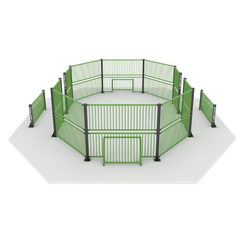 PANNA Outdoor Fußball Stahlkäfig Ellipse