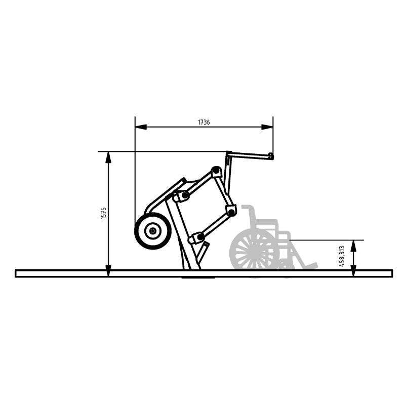 Zugänglicher seitlicher Pull-Down
Zeichnung