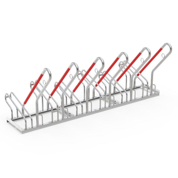 Fahrradständer Premium für Reifenbreiter 350 mm 6 Stellplätze