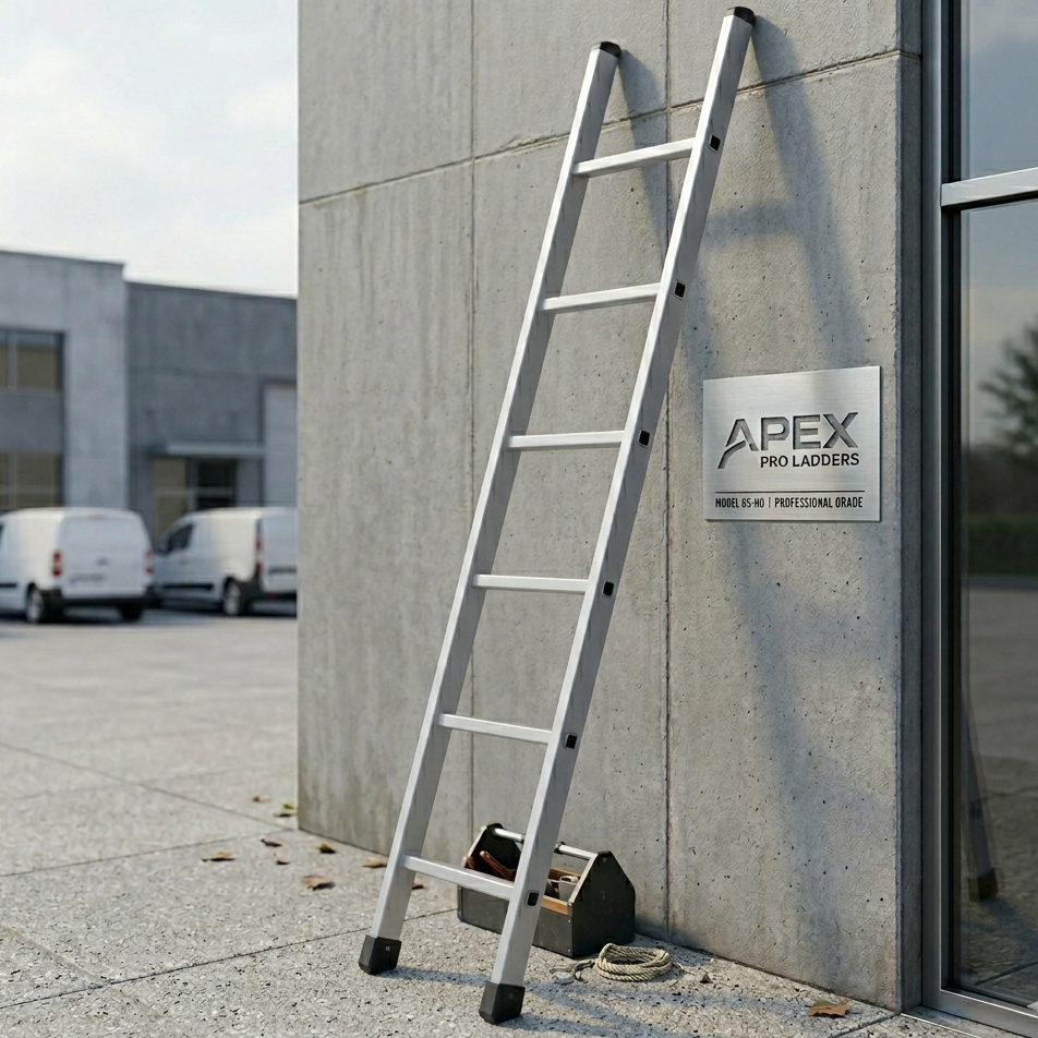 Sprossenleiter aus hochwertigem Aluminium für Industrie und Gewerbe