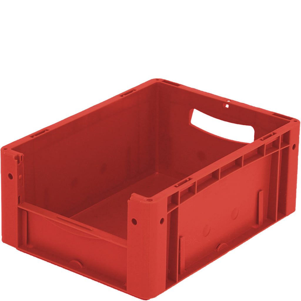 Eurobox XL von BITO mit Sicht- und Entnahmeöffnung in rot