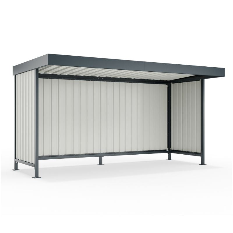 Unterstand Überdachung verzinkt und mit Stahlrahmen in Industriequalität