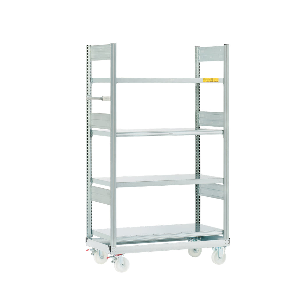 Regalwagen verzinkt mit Fachböden