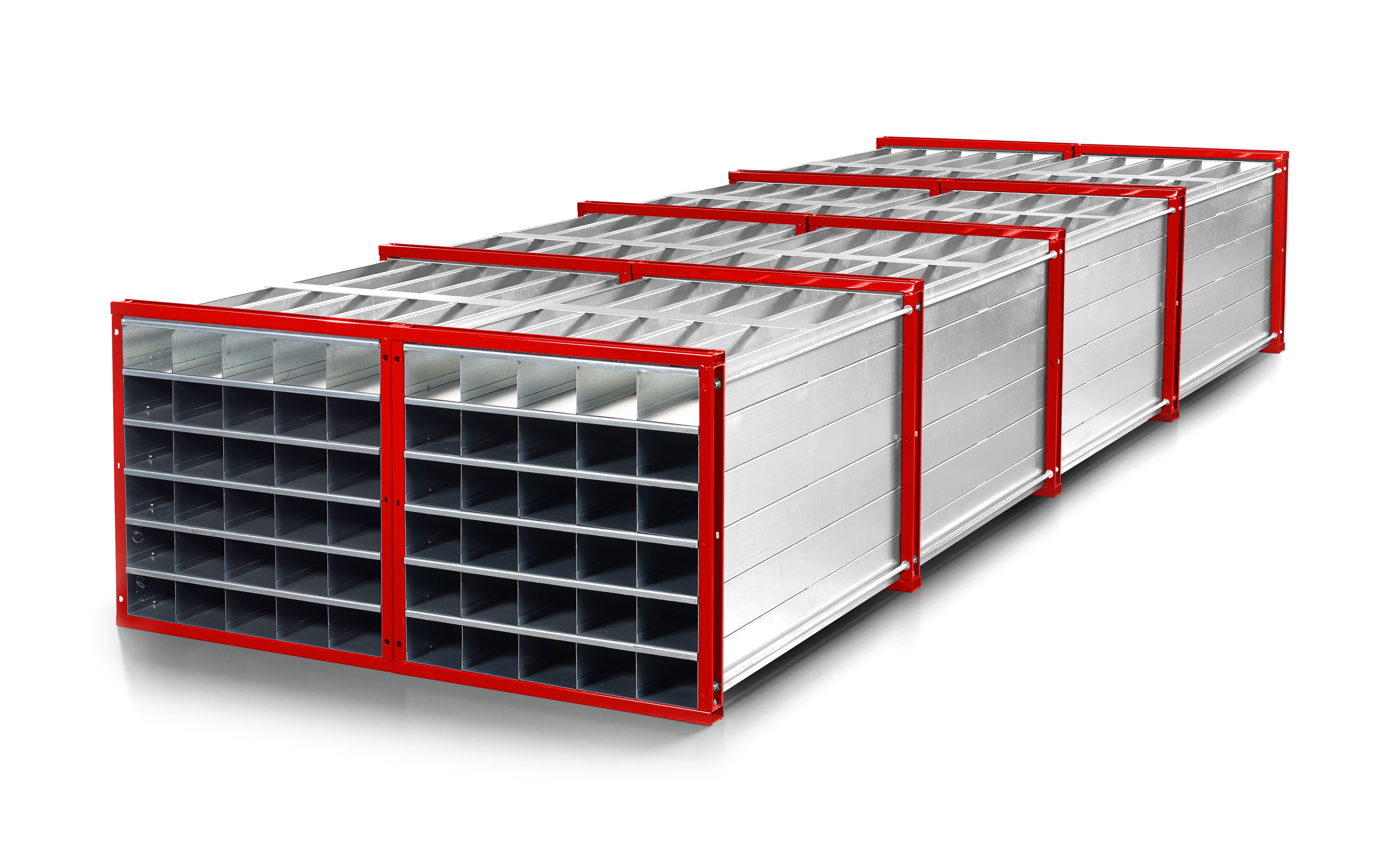 Schwerlastregal Wabenregal BxT 1000x6000mm Traglast 87 kg