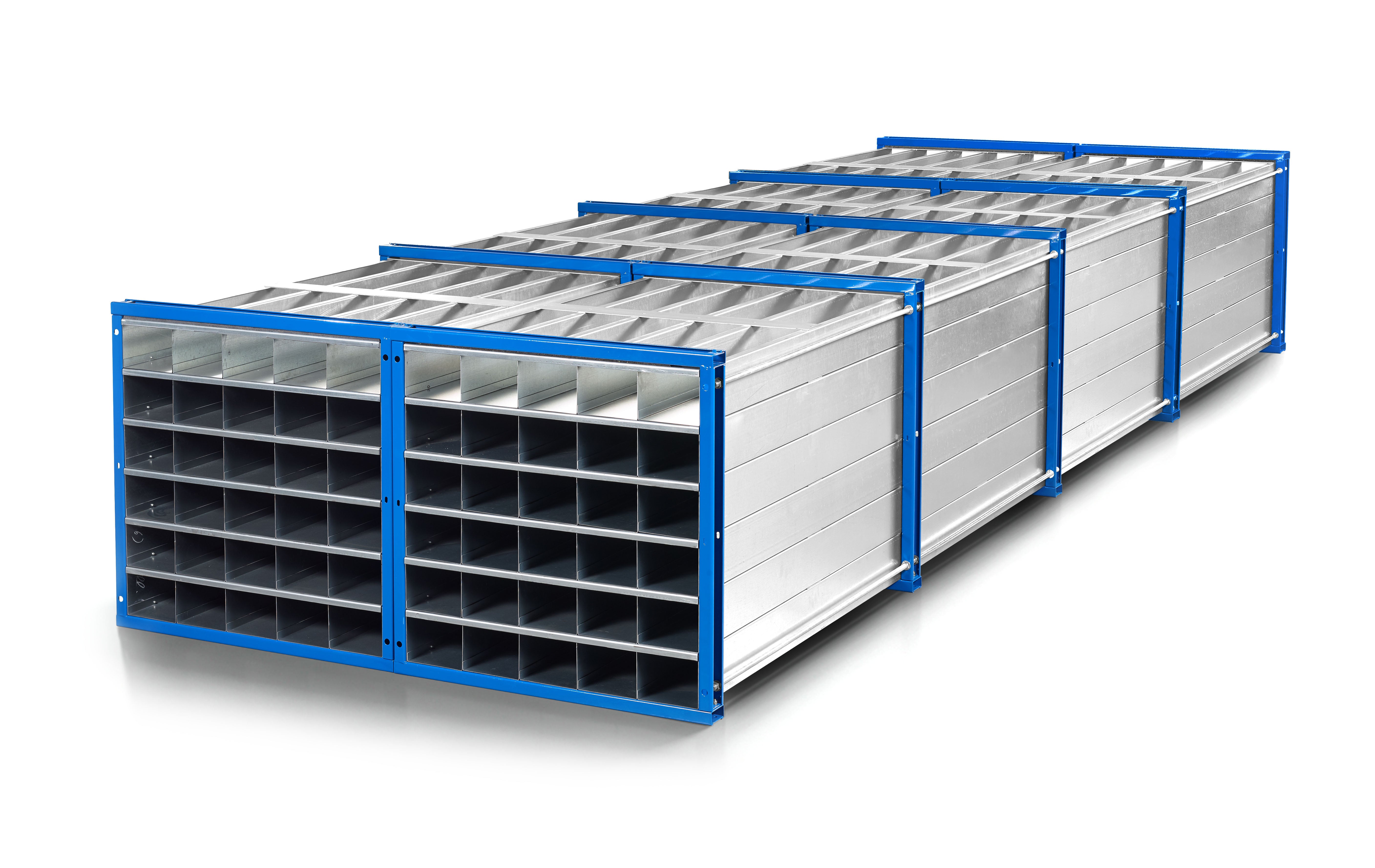 Schwerlastregal Wabenregal BxT 1000x6000mm Traglast 87 kg