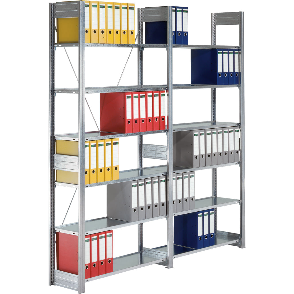 Archivregale SET
einseitige Nutzung, glanzverzinkte Ausführung