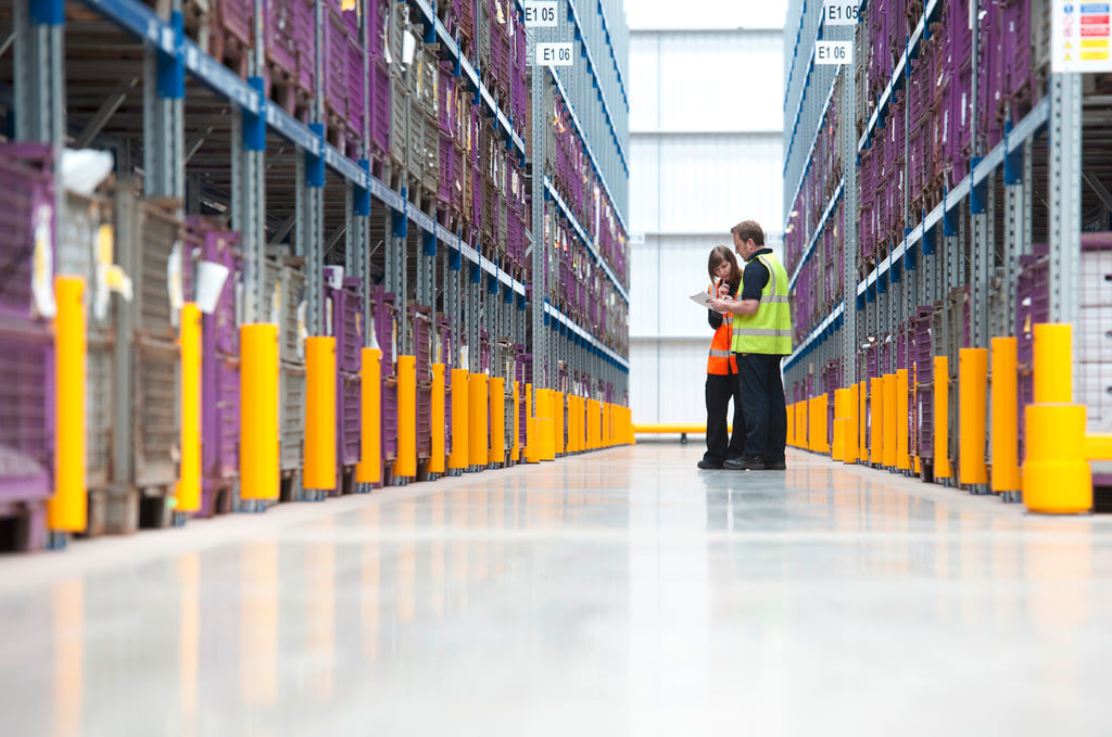 Flexibler Regalschutz für Palettenregale