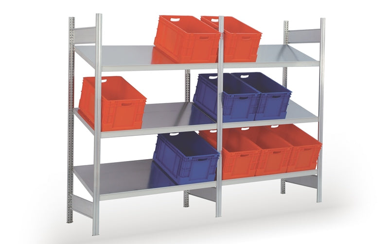 Schrägboden-Anbauregal 200x87x60 cm Fachlast 150 kg Feldlast 2.000 kg