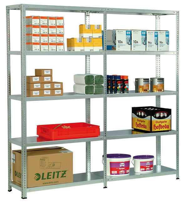Schraub-Grundregal 300x87x30 cm Fachlast 250 kg Feldlast 1.400 kg - Regalbedarf