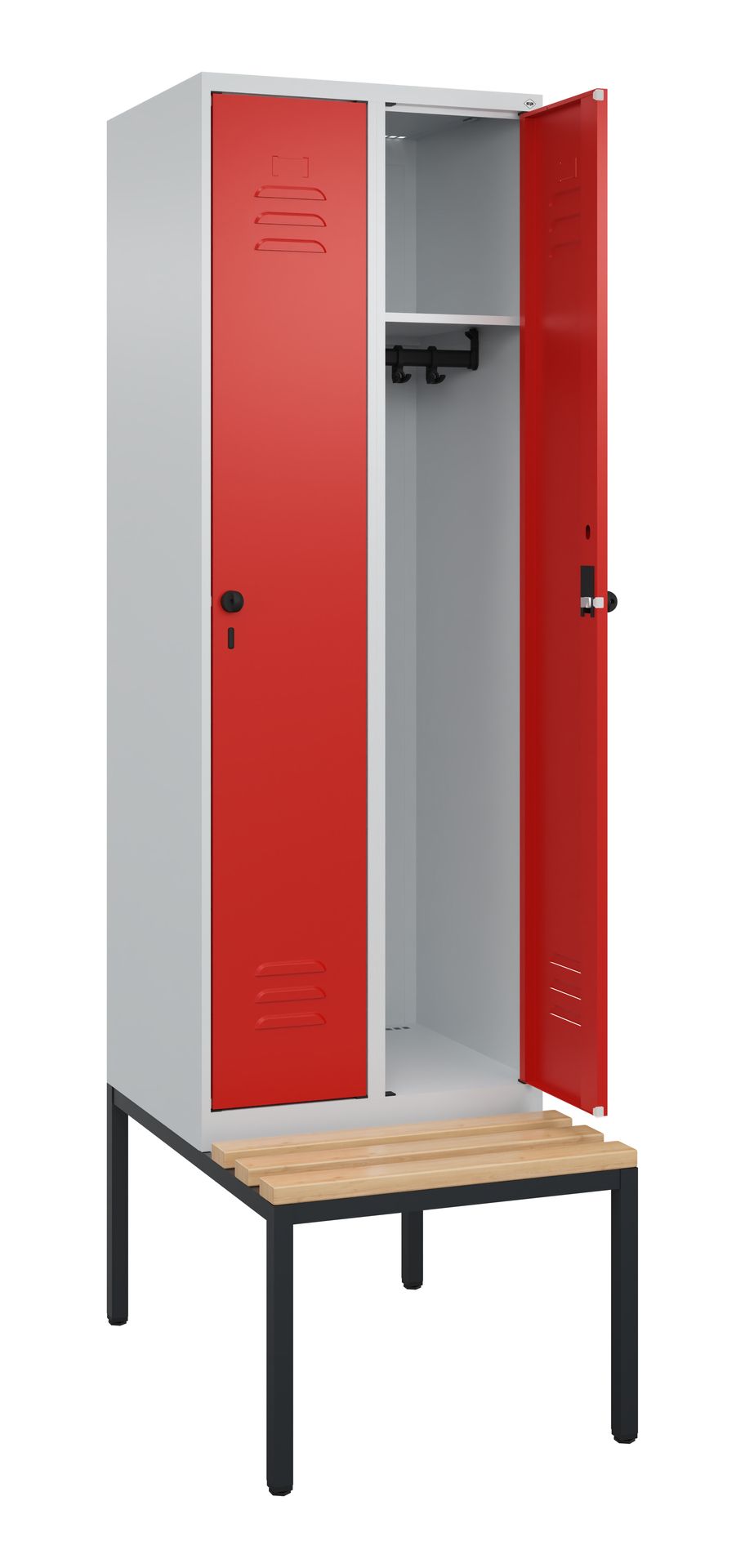 Spind 2 Abteile mit Sitzbank