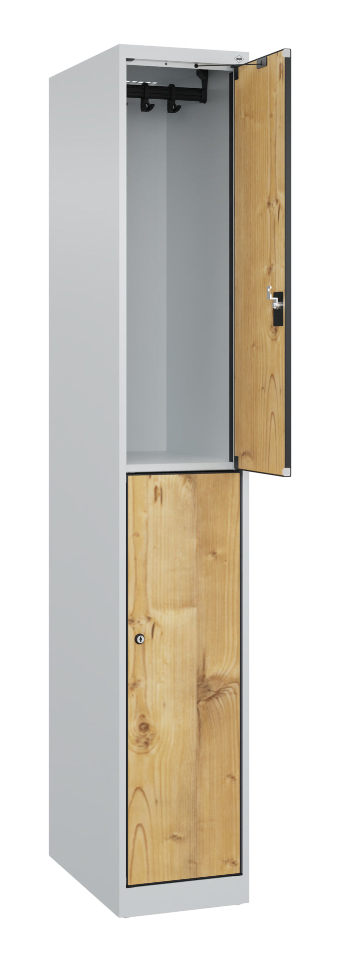 Doppelstöckiger Spind Evolo PLUS aus Stahl