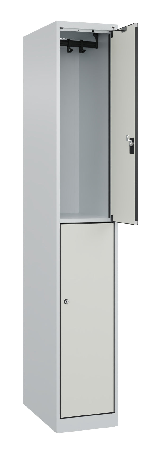 Doppelstöckiger Spind Evolo PLUS aus Stahl