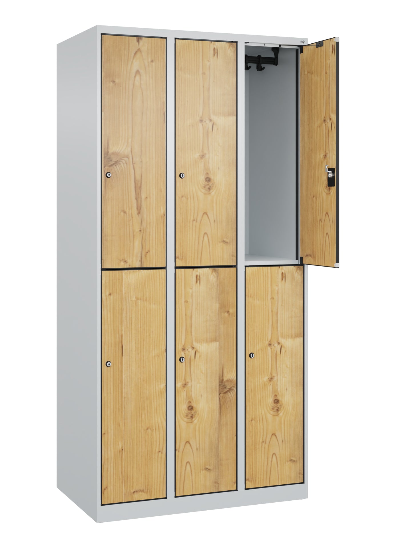 Doppelstöckiger Spind Evolo PLUS aus Stahl