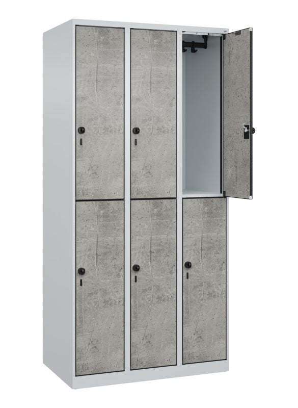 Doppelstöckiger Spind Evolo PLUS aus Stahl