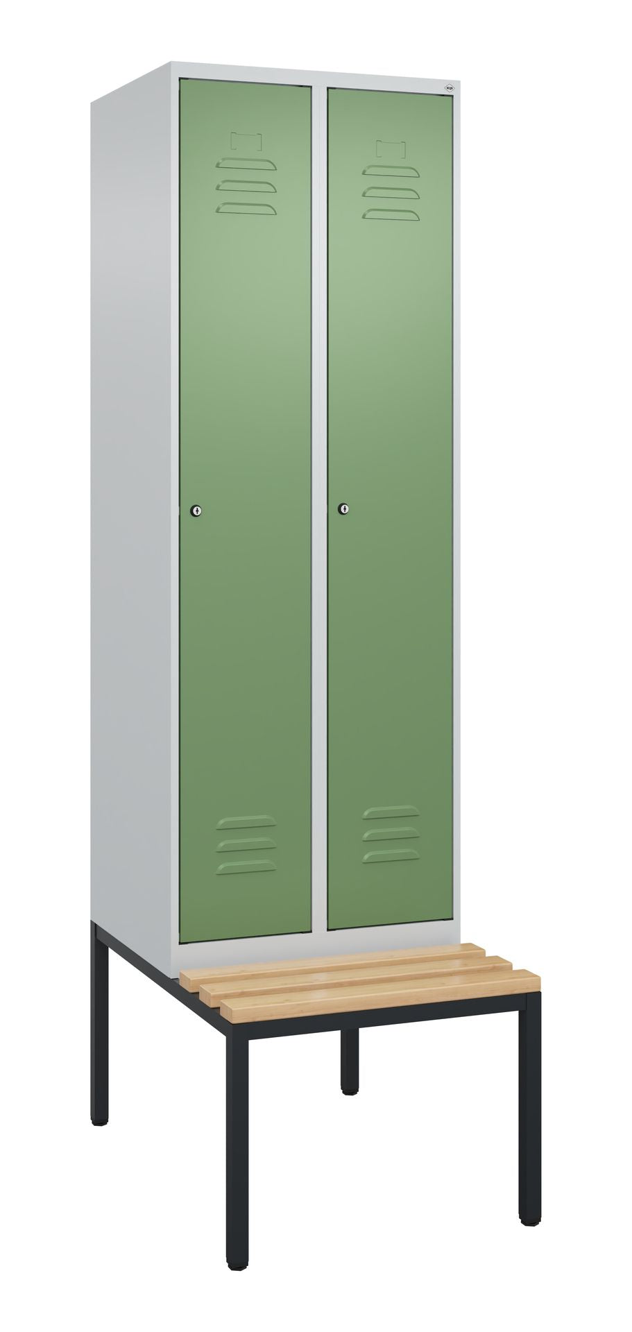 Spind 2 Abteile mit Sitzbank