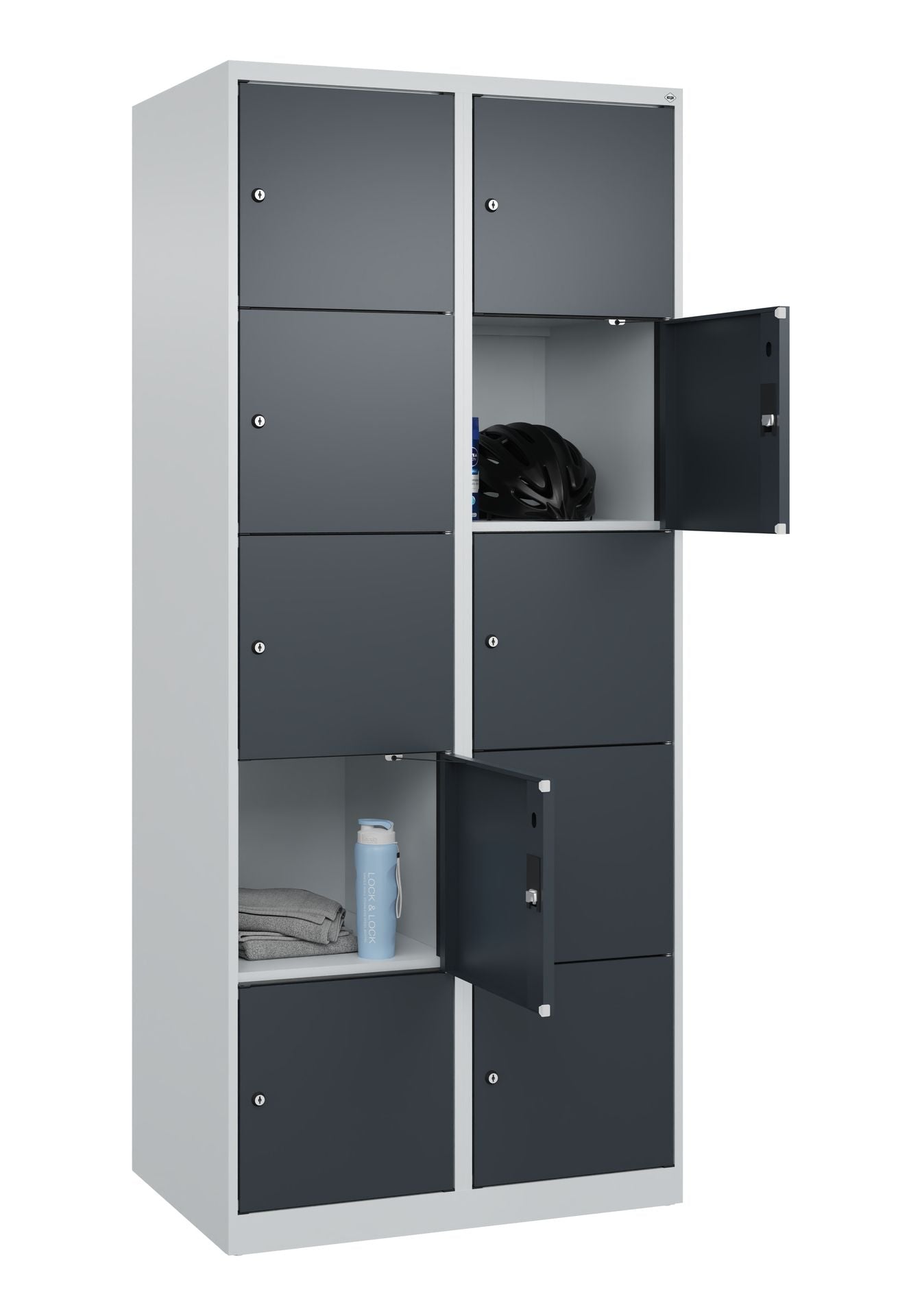 Schließfachschrank Evolo Plus – Metall-Spind mit wählbaren Fächern & Farben