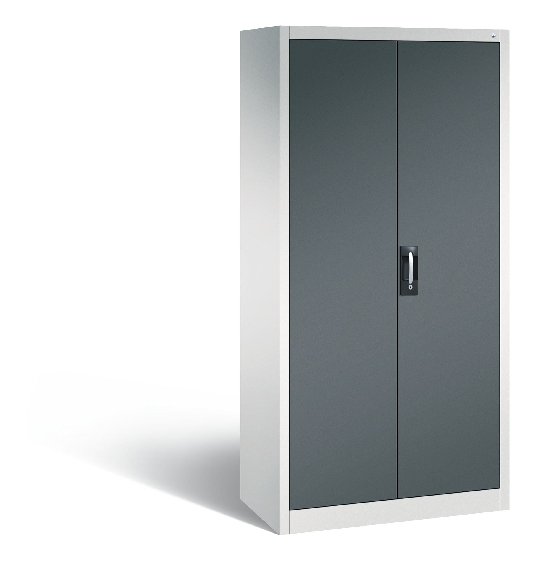 Flügeltürenschrank grau