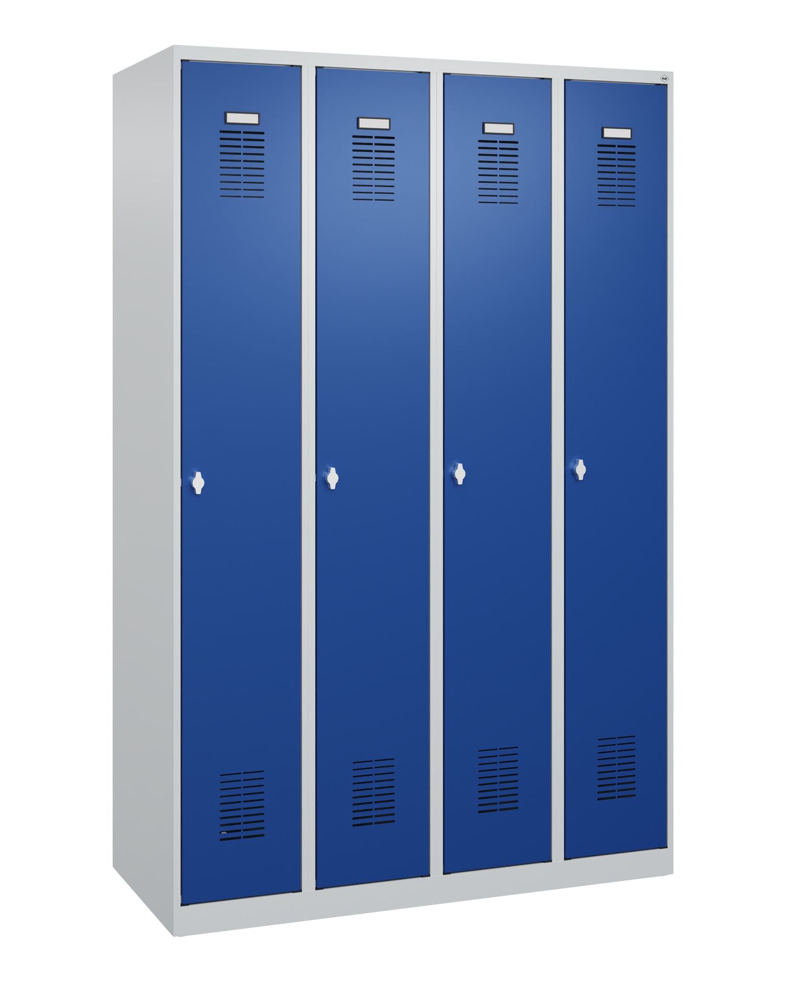 Spind Enzianblau 4 Abteile