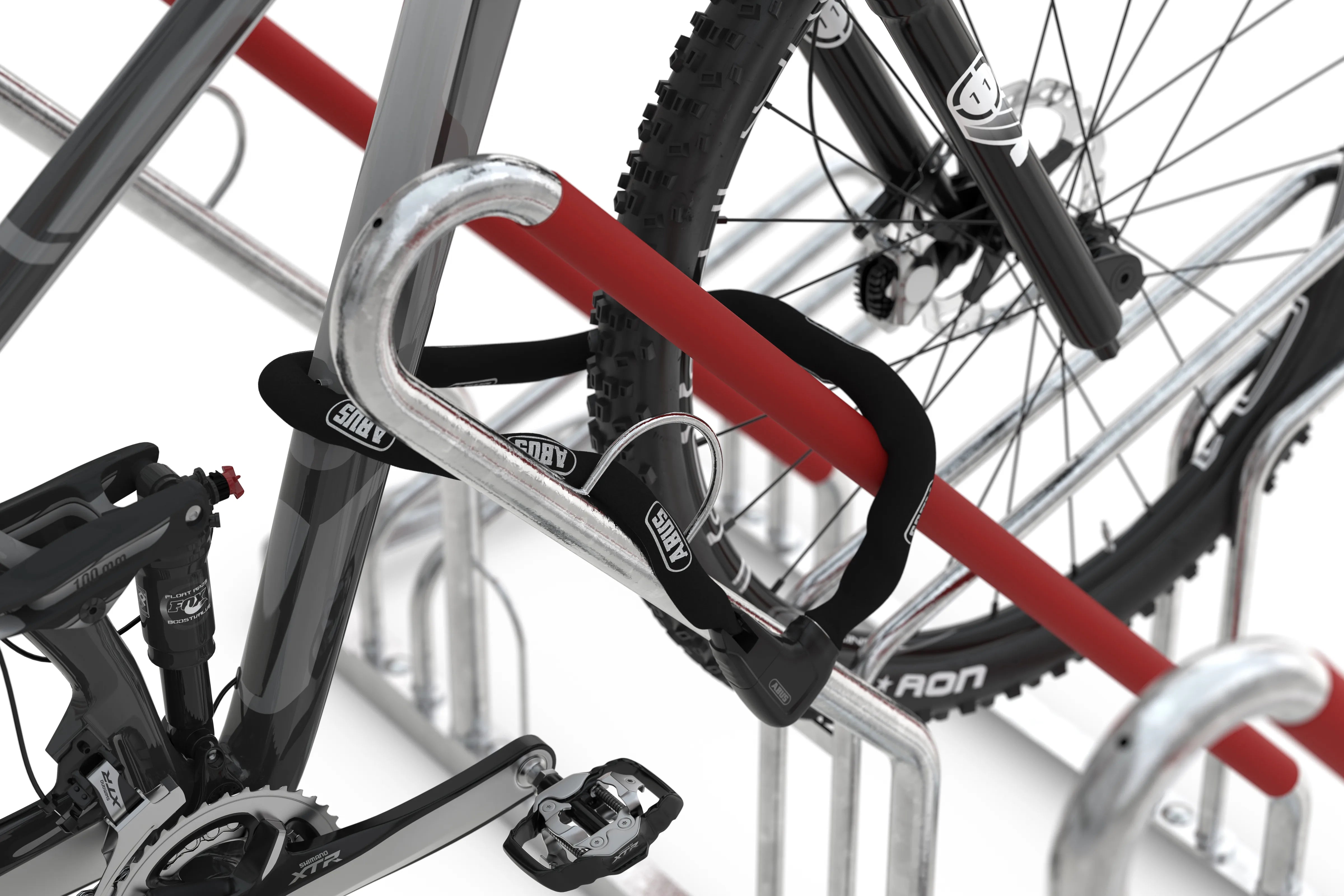 Roter Anlehnparker Detail