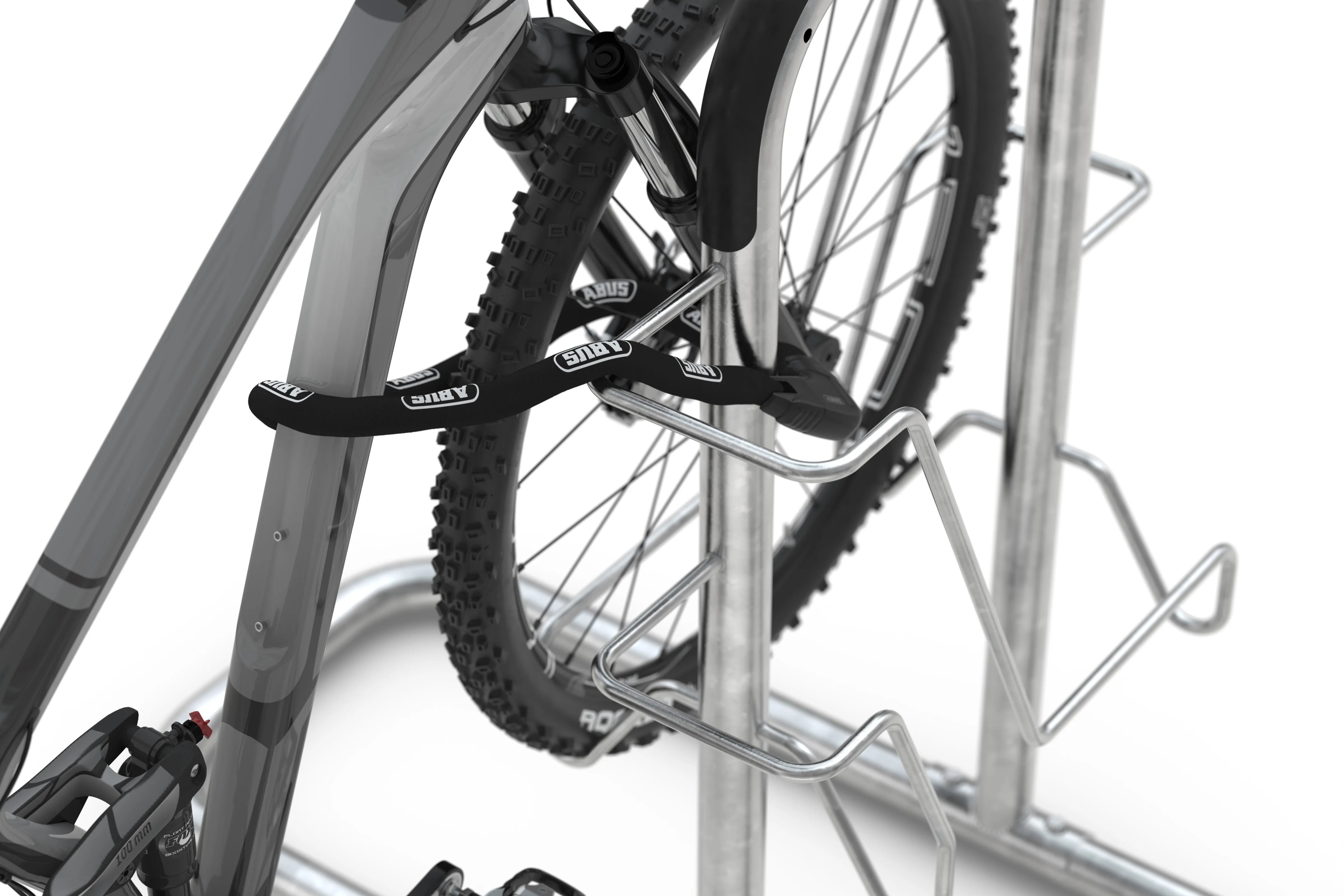Fahrrad-Lean-To-System als Anlehnparker | Vorderradhalter