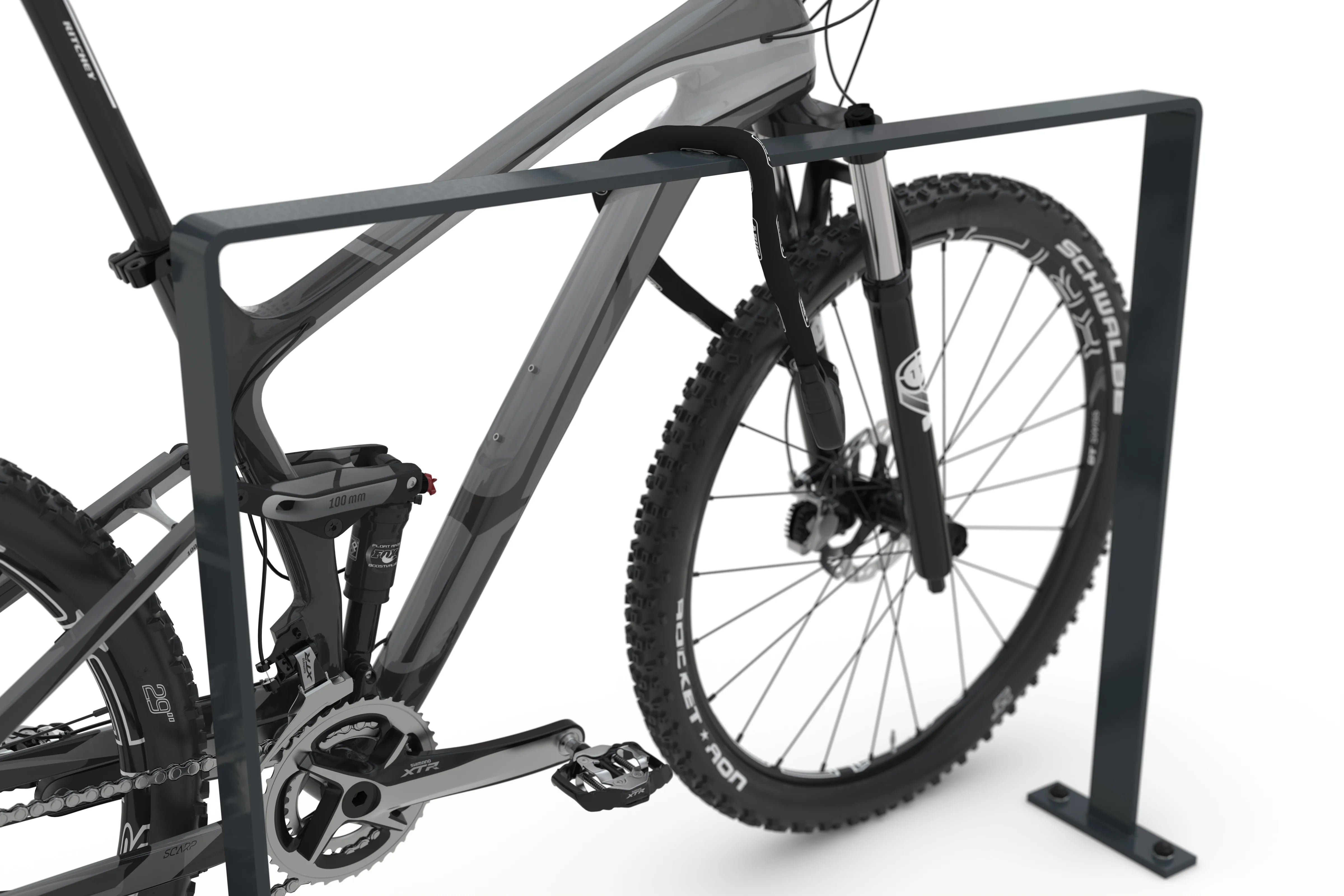 Fahrrad Anlehnbügel in pulverbeschichtet