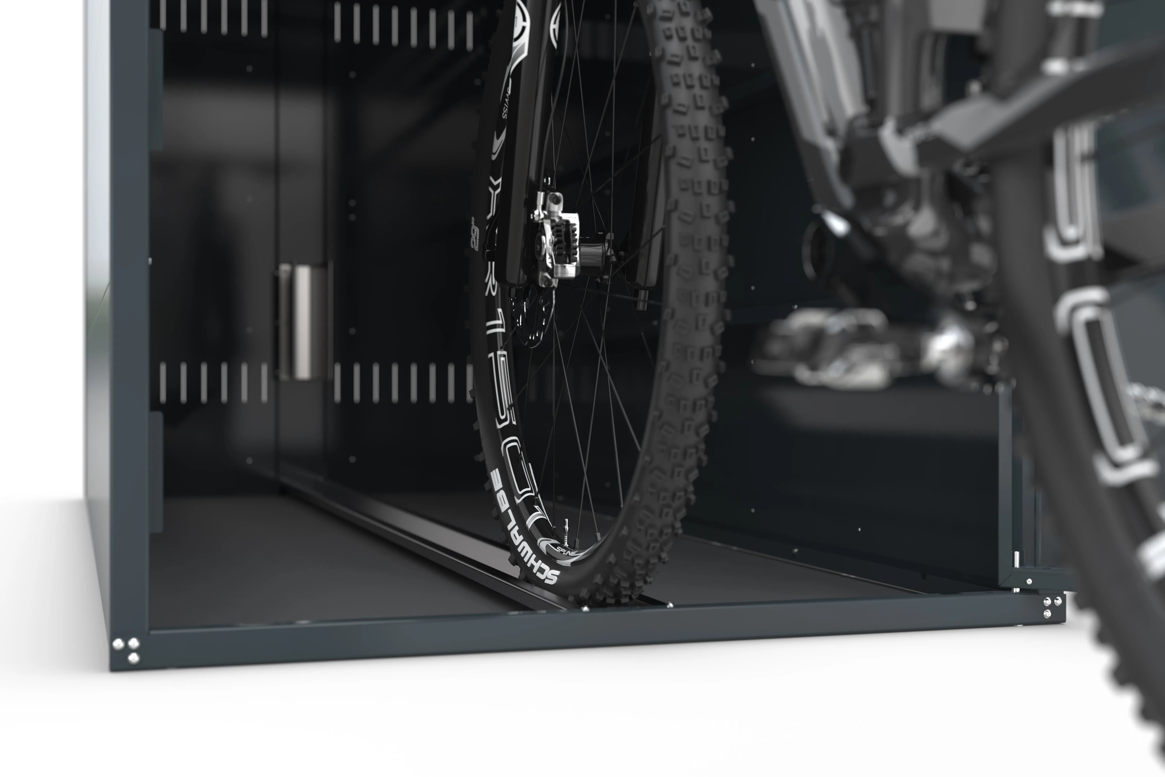 Reifenhalterung im Detail