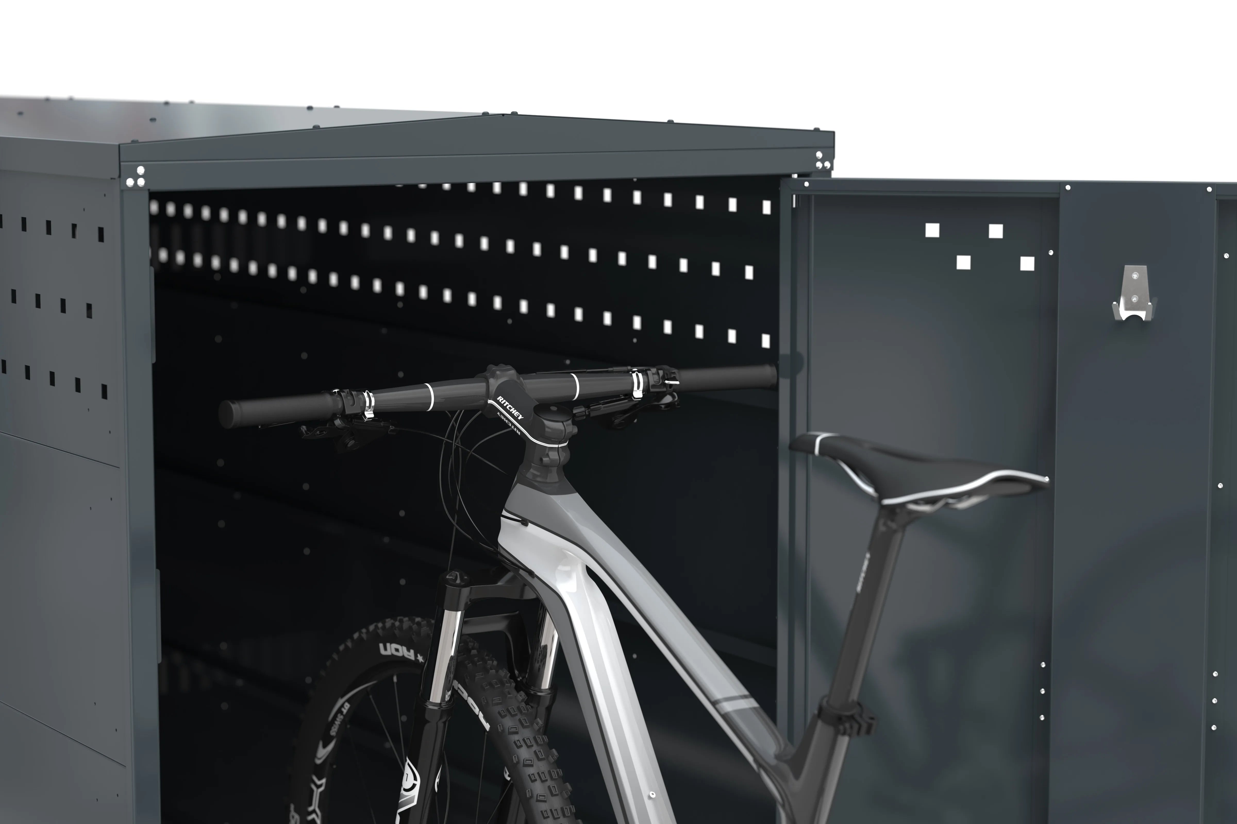 Darstellung der Weite der Fahrradbox anhand eines Fahrradlenkers