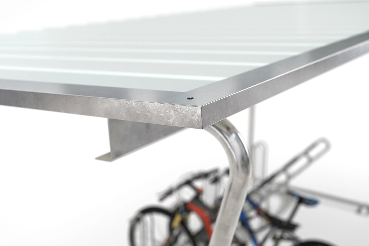 Überdachung Siegen S18 für Fahrräder oder Material | einseitig nutzbar