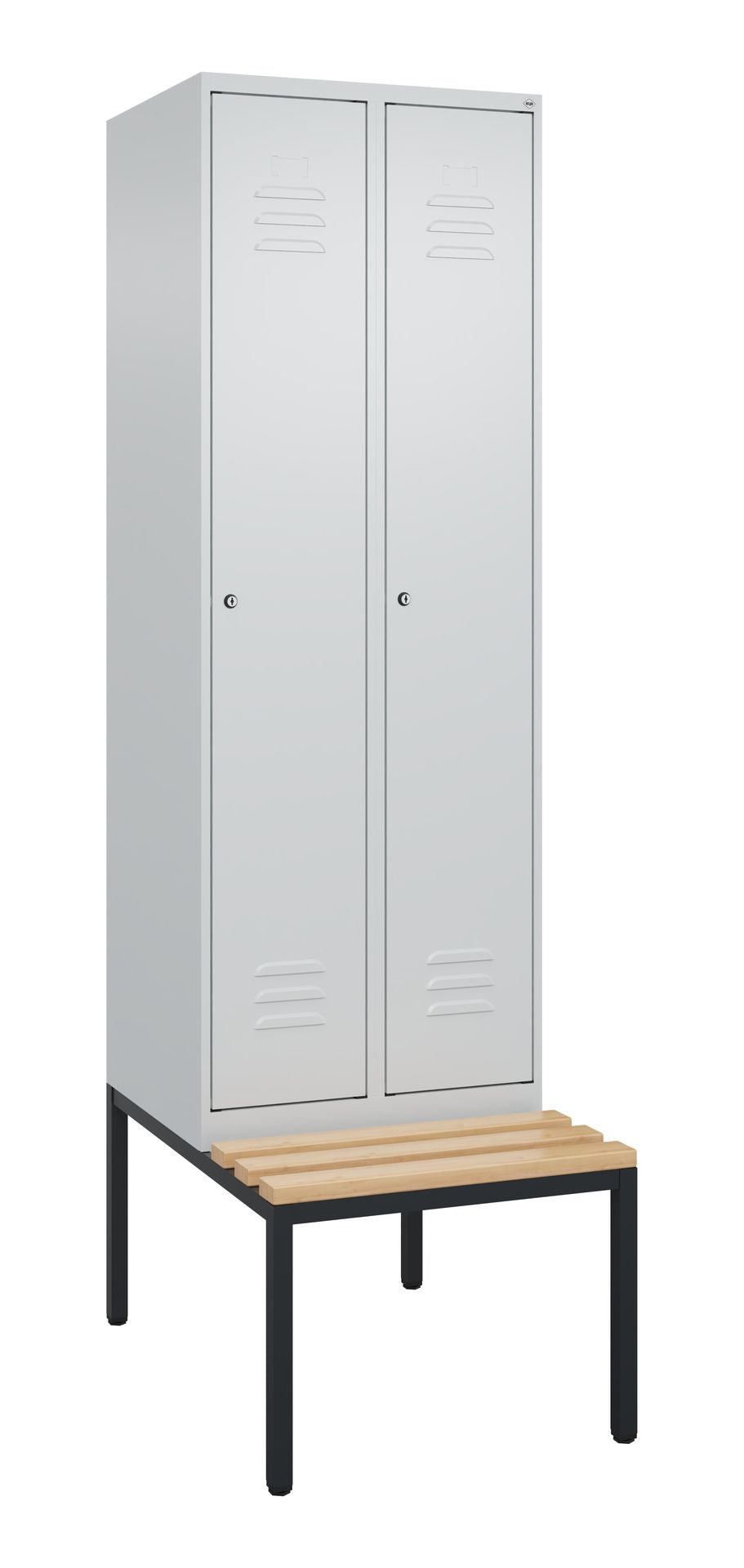 Spind 2 Abteile mit Sitzbank