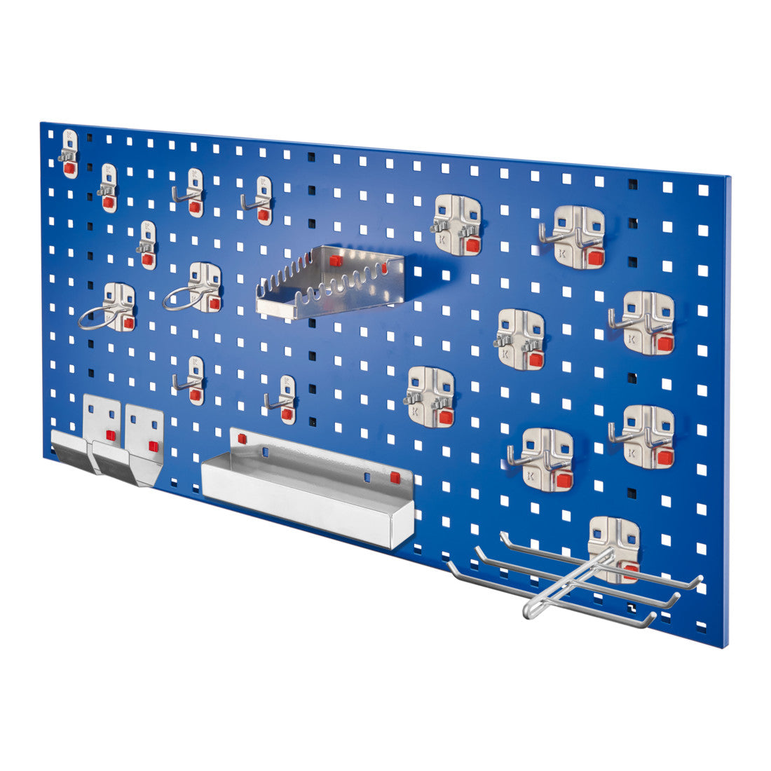 Lochplatten RasterPlan/ABAX Einsteigerset 7 RAL 5010 mit Ausstattung von Kappes