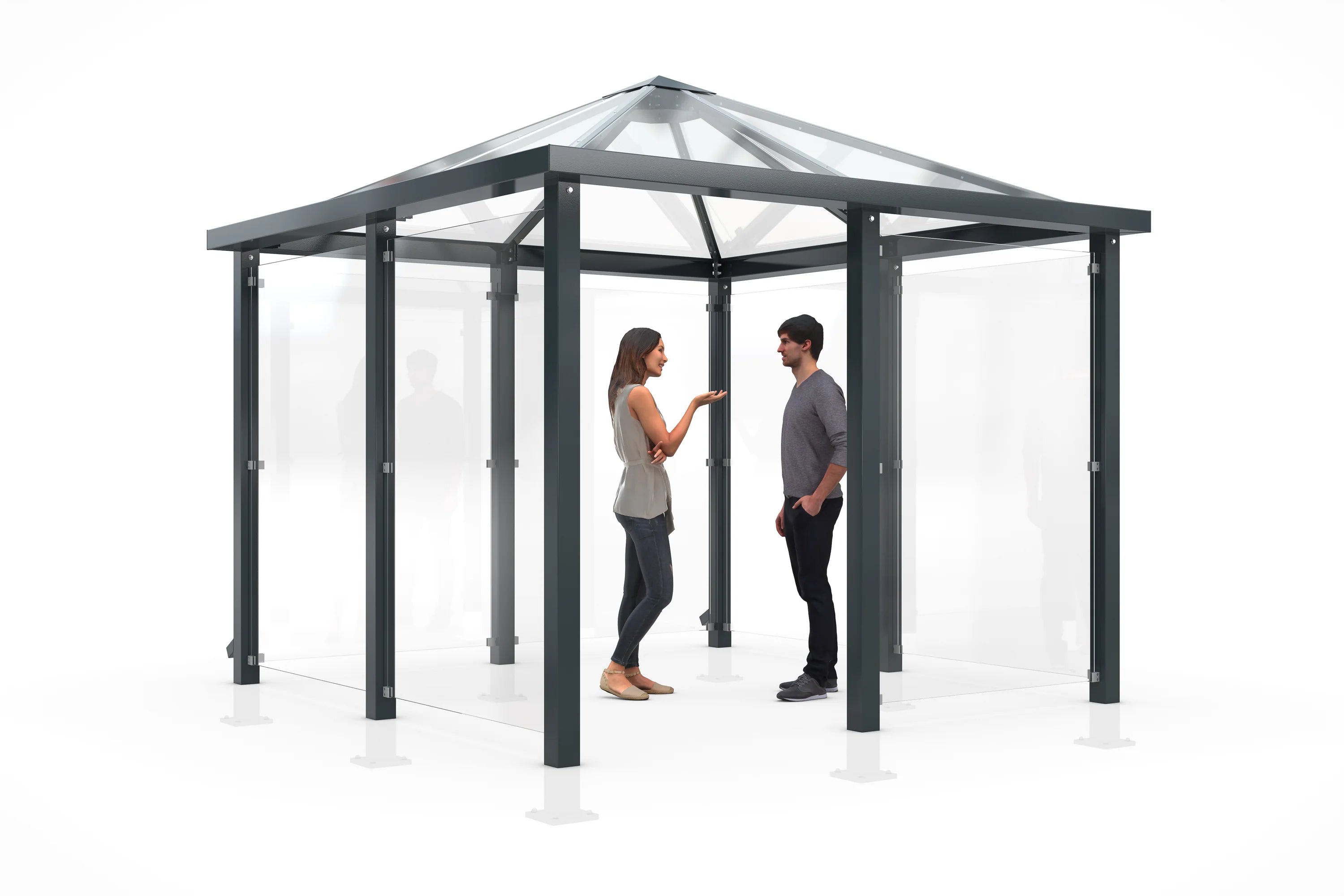 Raucherunterstand und Überdachung