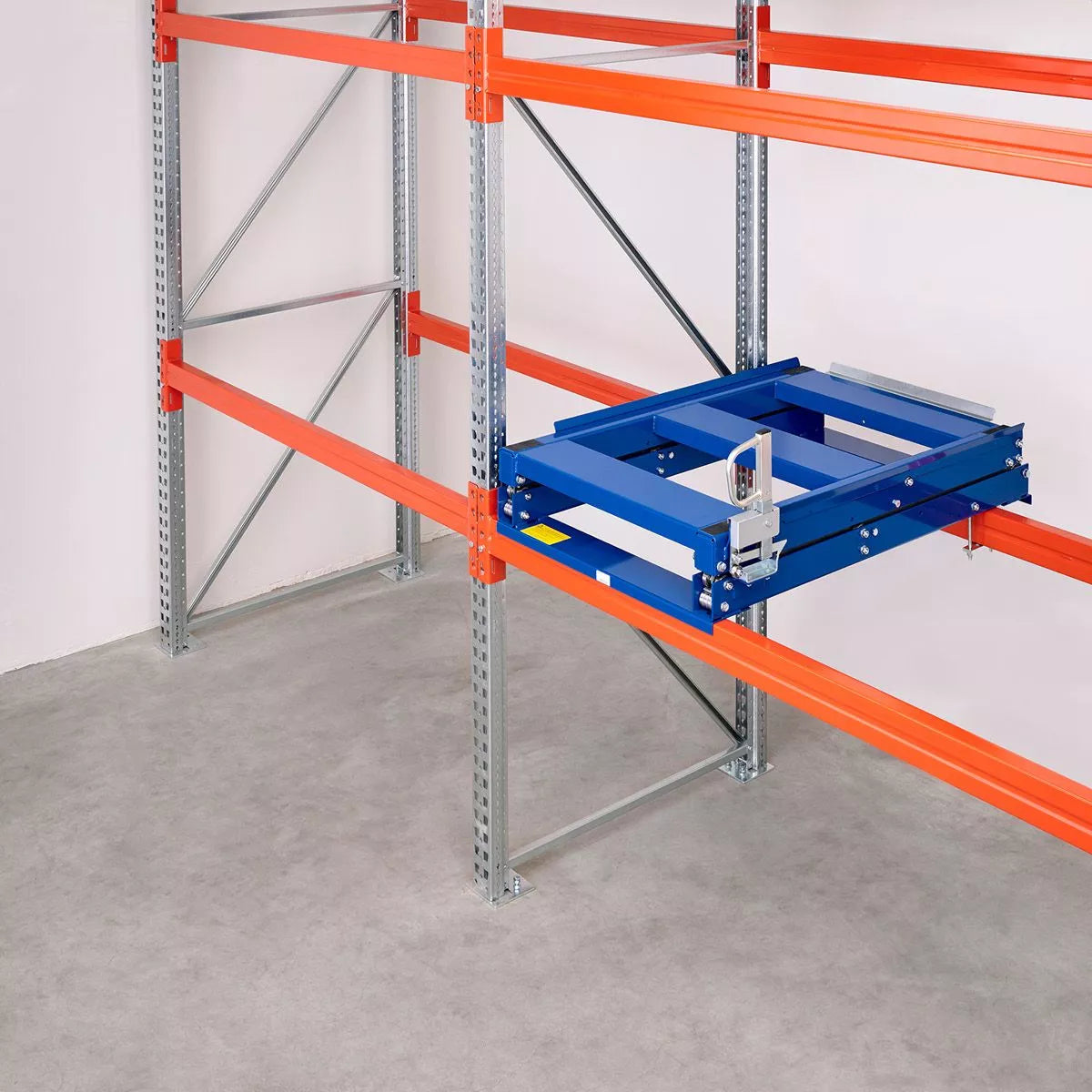 Palettenregal Schwerlast-Palettenauszug mit Griff Traglast 1.000 kg