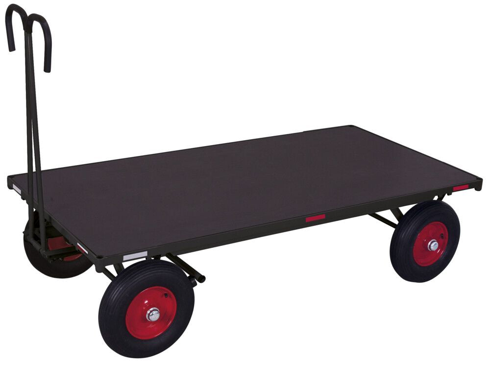 VARIOfit Handpritschenwagen ohne Bordwand mit Luftkammerräder