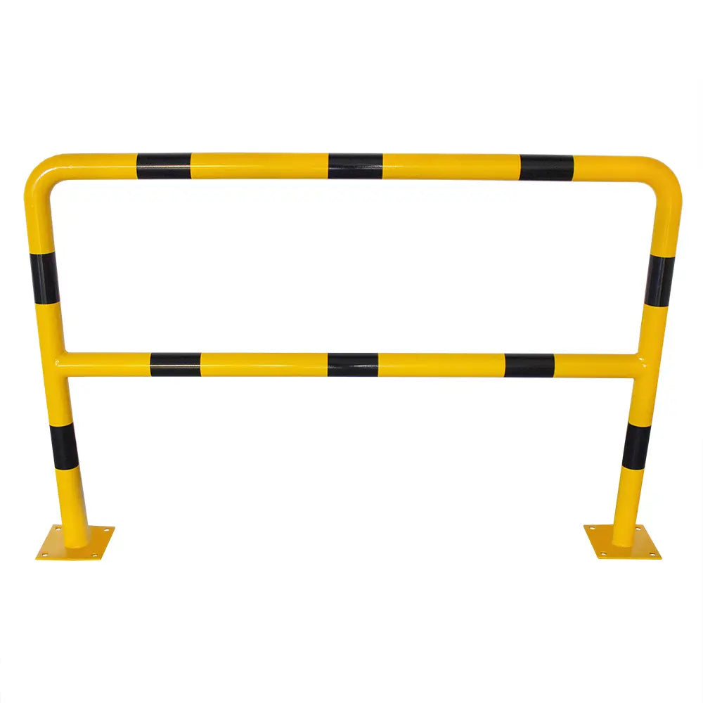 Rammschutzbügel Ø 60,3 mm / H 350 mm / L 500 mm - mit Knieholm - gelb schwarz