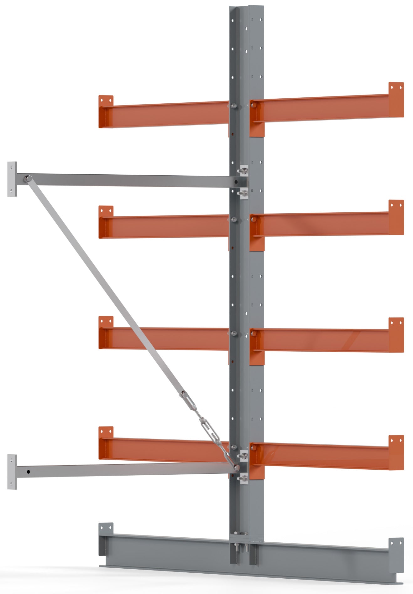 Kragarmregal Anbaufeld Breite 1000 mm