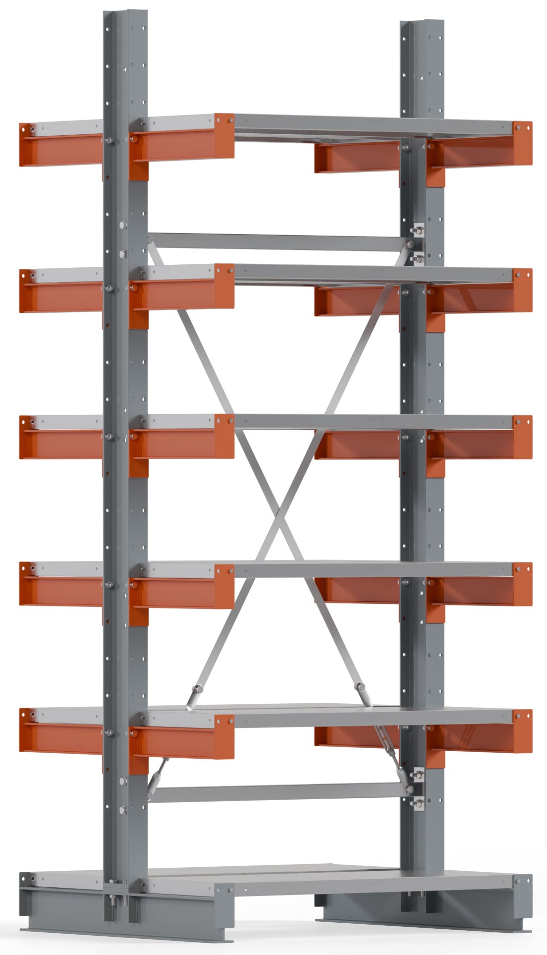 Kragarmregal Stahlboden doppelseitig Grundfeld