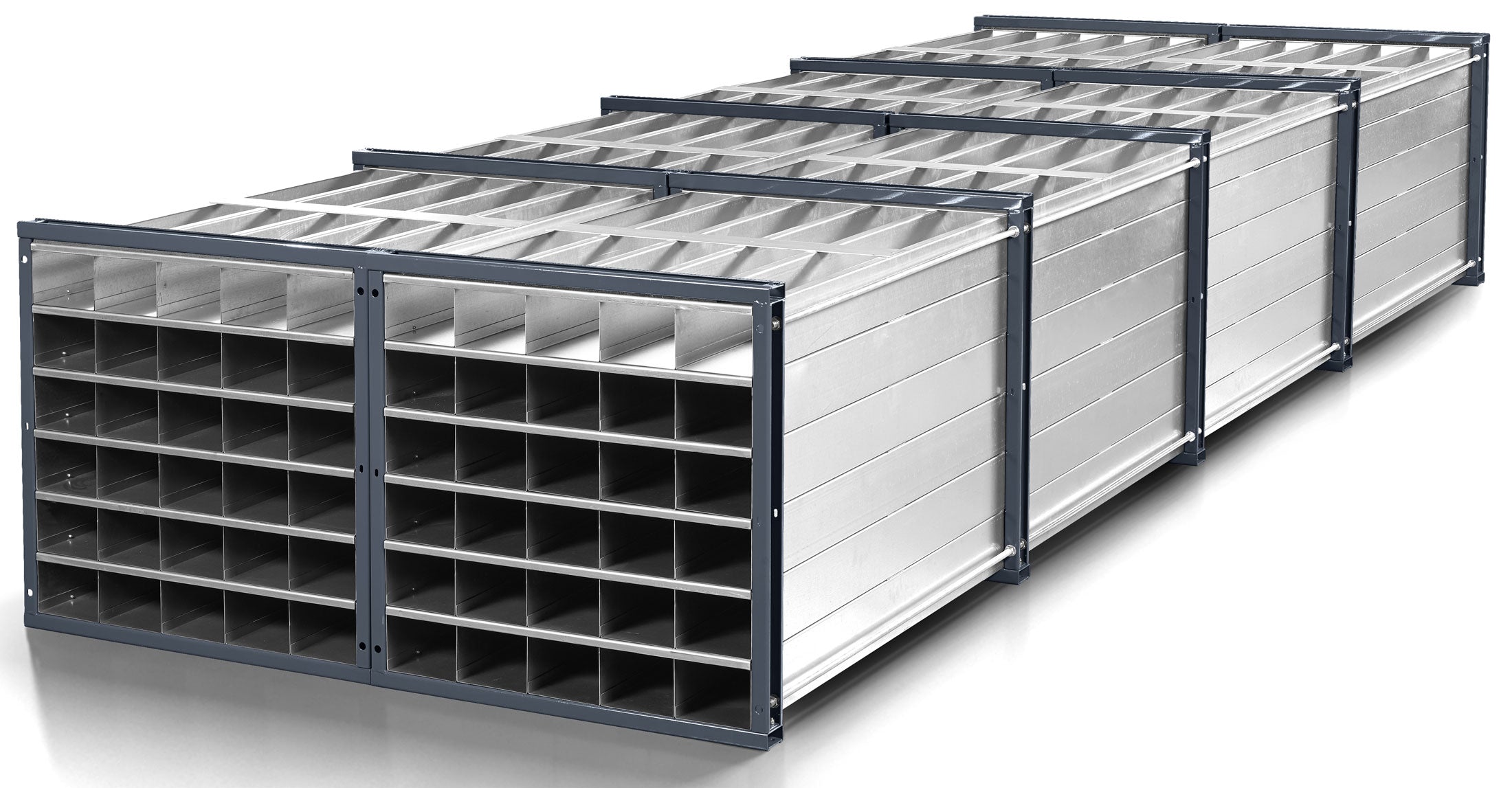doppeltes Wabenregal mit 5x6 Waben