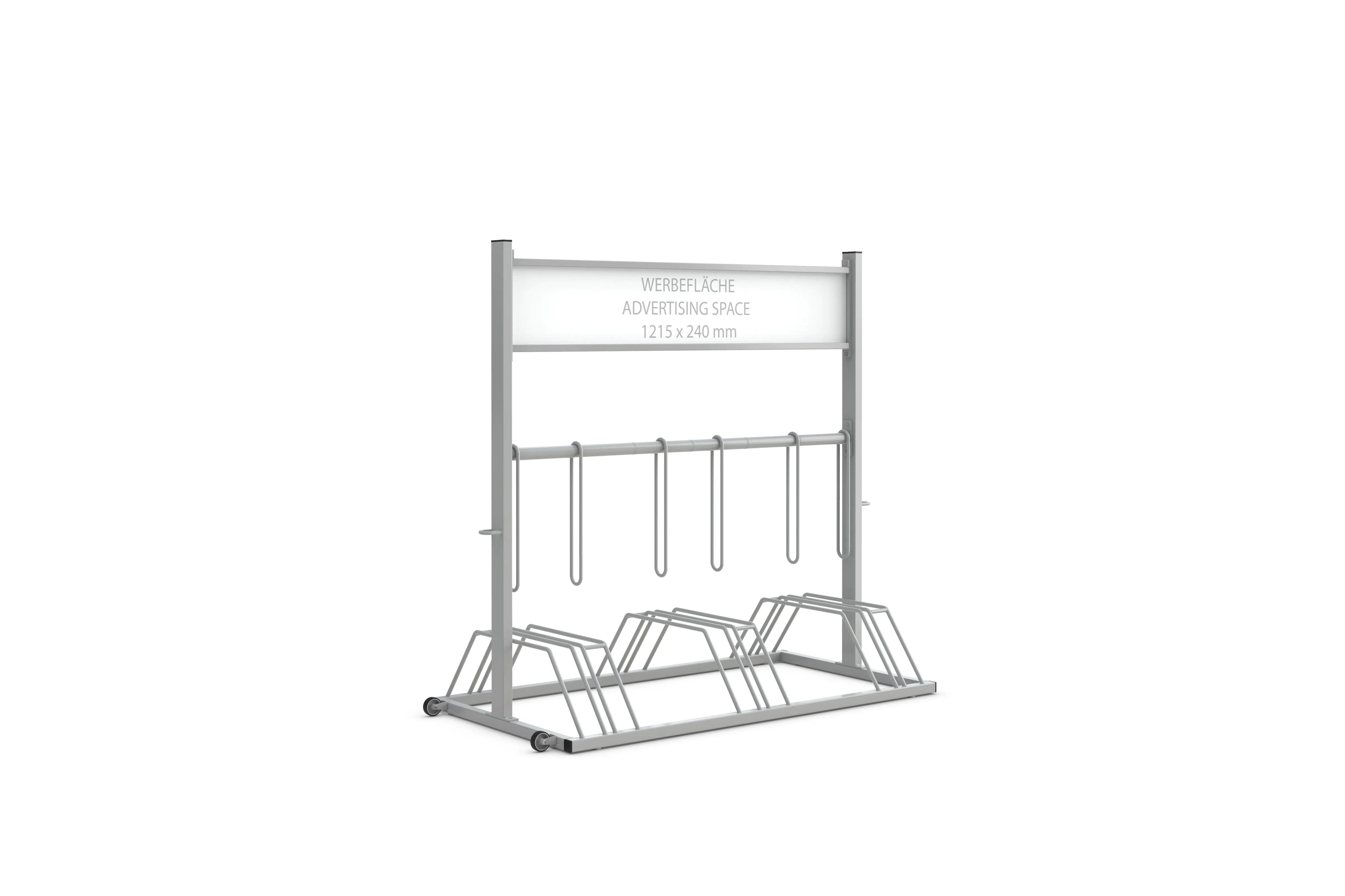 Werbefahrradständer transportabel stabil