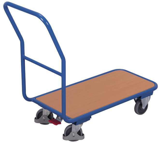 Magazinwagen als Plattformwagen von VarioFit in blau