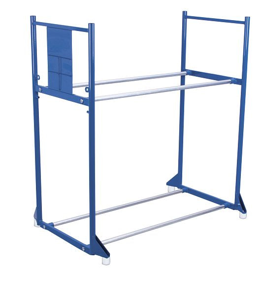 Reifenregal mit 2 Etagen, Ladefläche: 1.140 x 395 mm in blau
