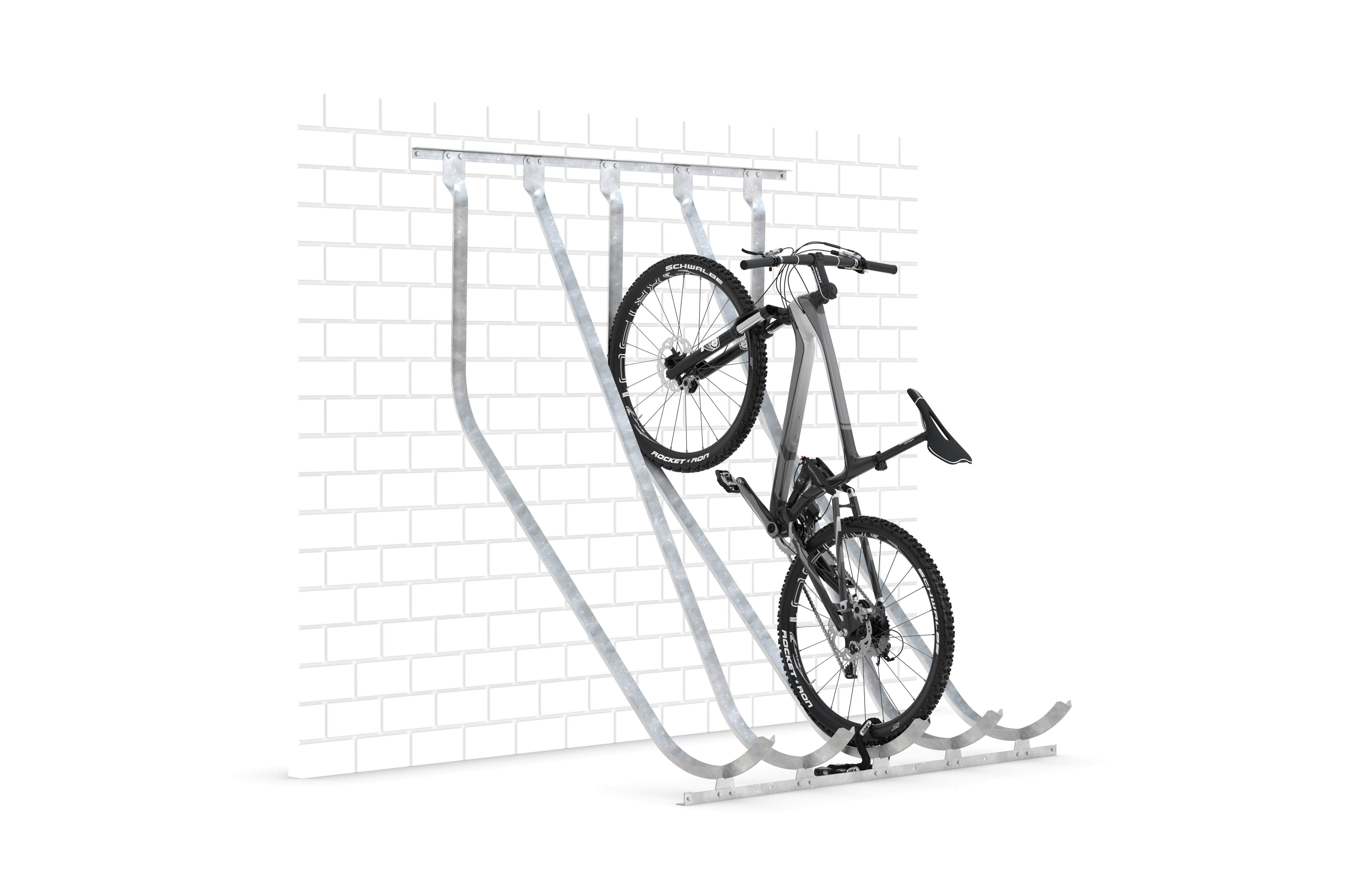 Schrägparksystem mit Rad