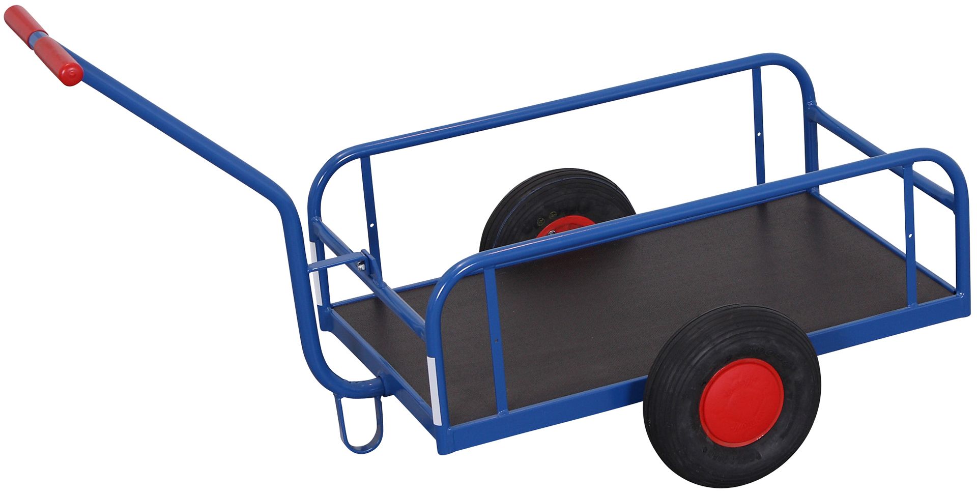 Handwagen ohne Bordwand, Ladefläche: 785 x 435 mm in enzianblau