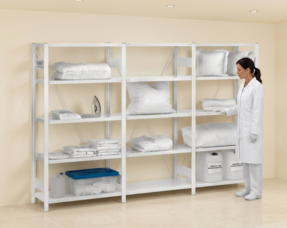 Antibakterielles Fachbodenregal vom Fachhandelspartner