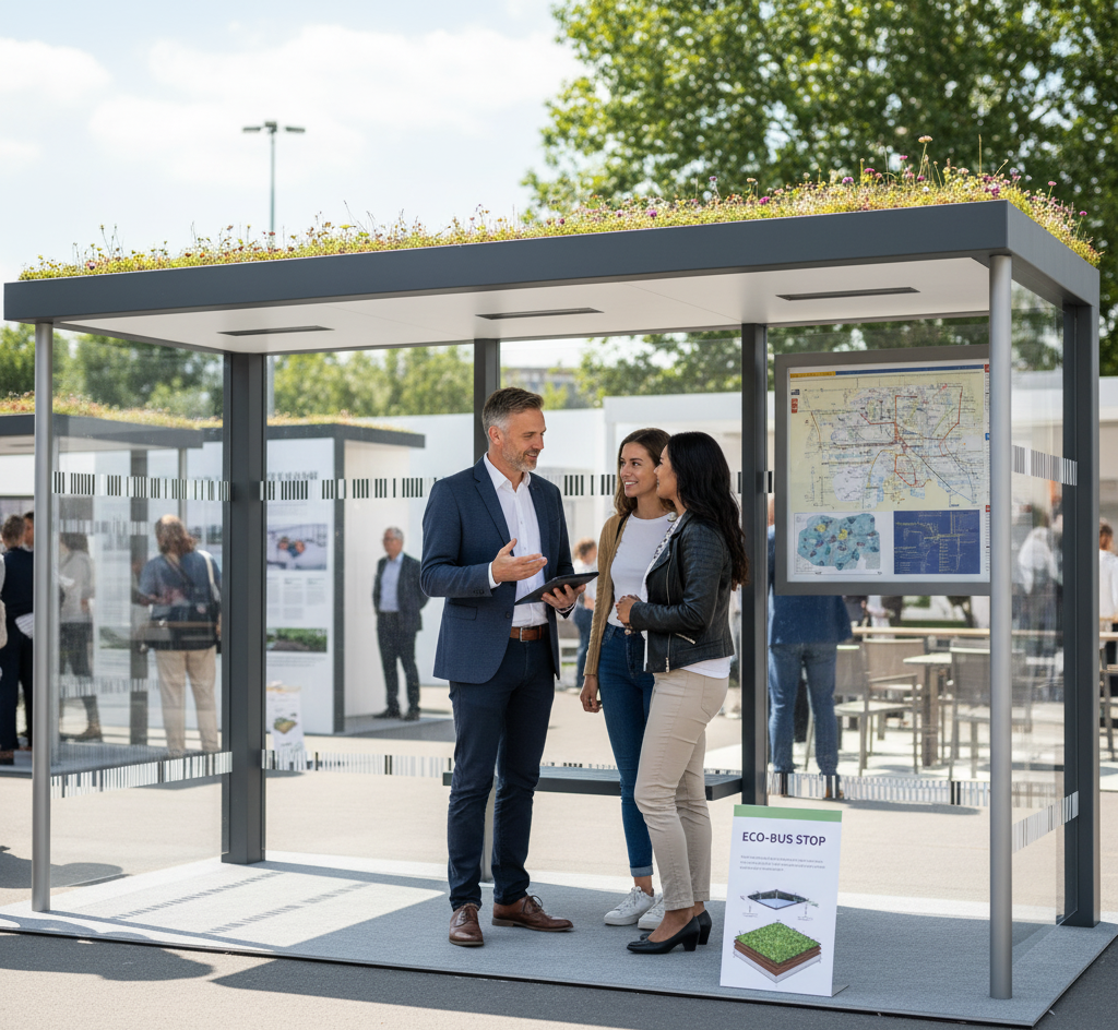 Raucherunterstand Überdachung aus Aluminium
