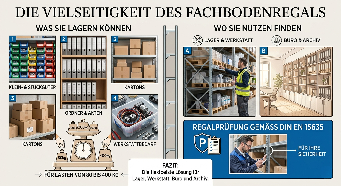 Die Vielseitigkeit des Fachbodenregals