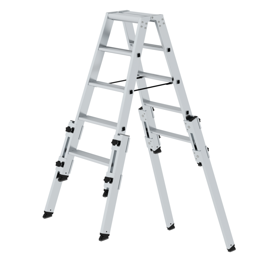 Stehleiter aus Aluminium zum ausziehen für Treppen