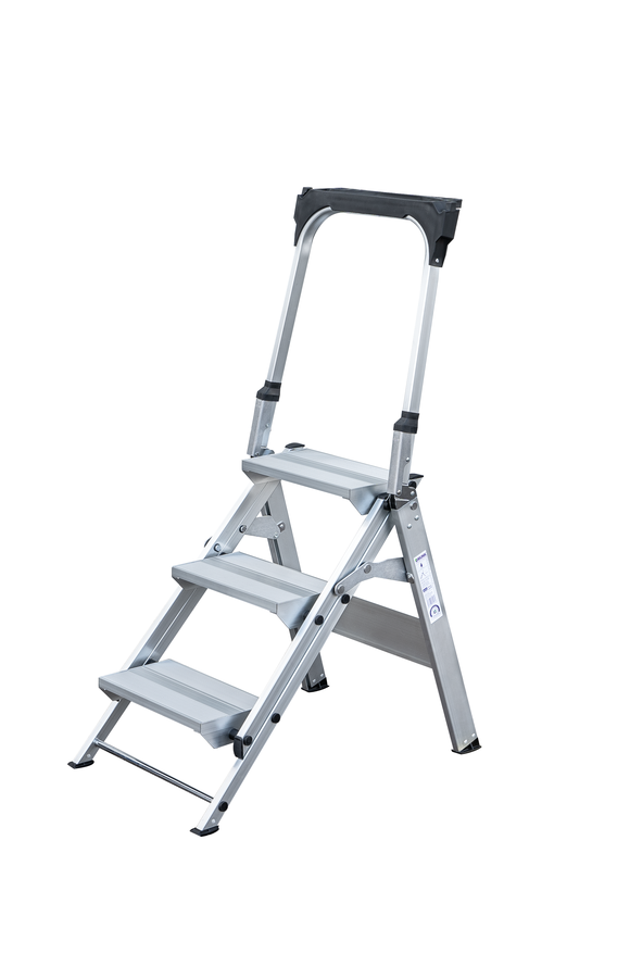 Klapptreppe von Munk mit Haltebügel 3 Stufen